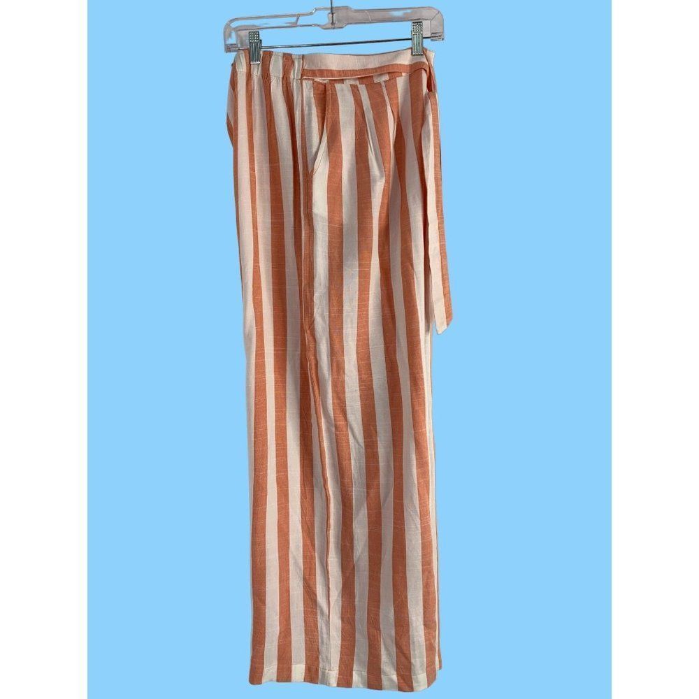 Women’s Volcom coco beach pants size large 5895 wide leg high rise vacation